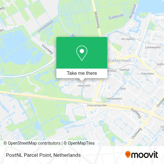 Postnl Pakketpunt map