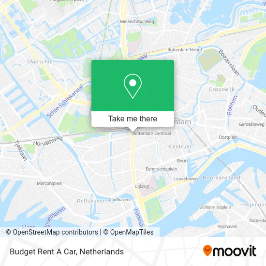 Budget Rent A Car map