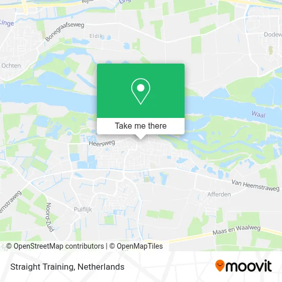 Straight Training map