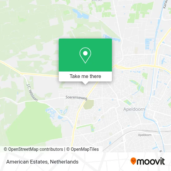 American Estates map