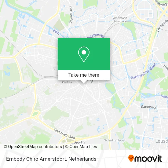 Embody Chiro Amersfoort map