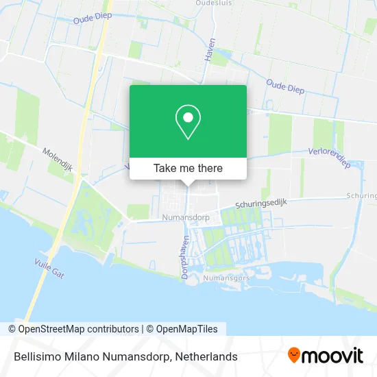 Bellisimo Milano Numansdorp map