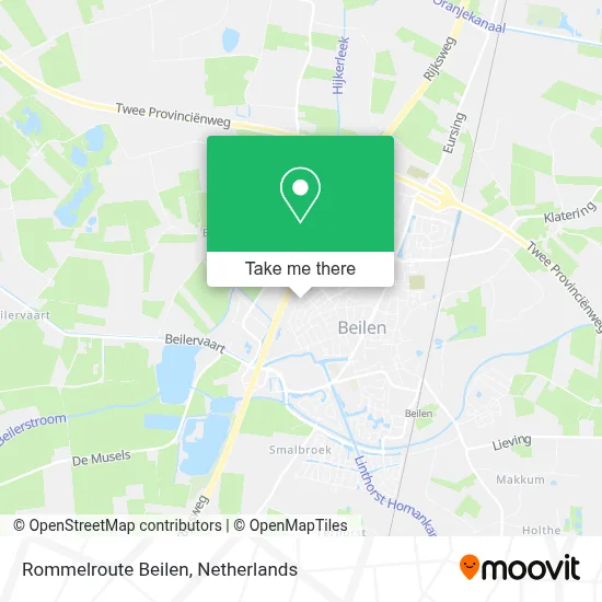 Rommelroute Beilen map