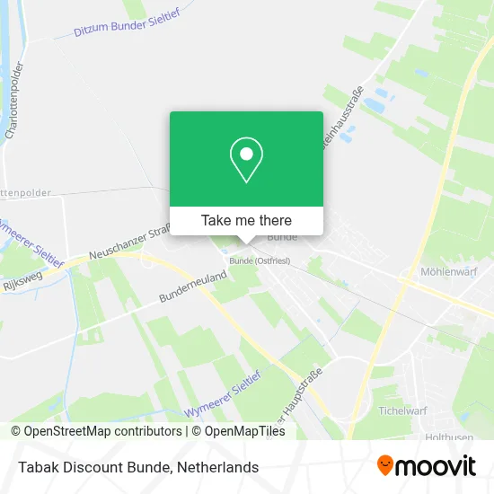 Tabak Discount Bunde map