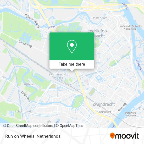 Run on Wheels map