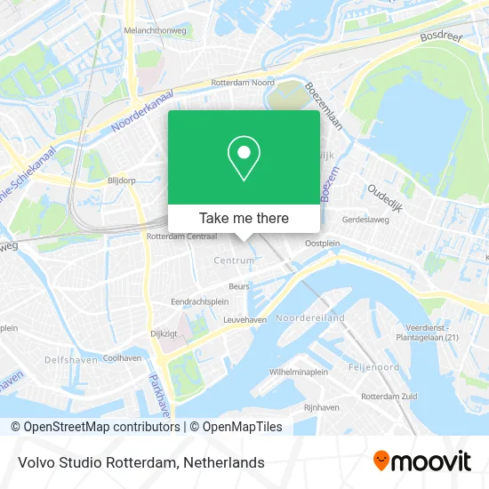 Volvo Studio Rotterdam map