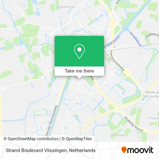 Strand Boulevard Vlissingen map