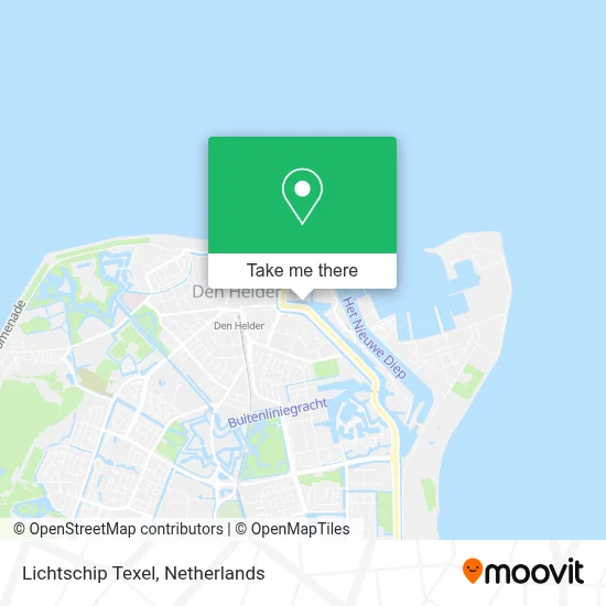 Lichtschip Texel map