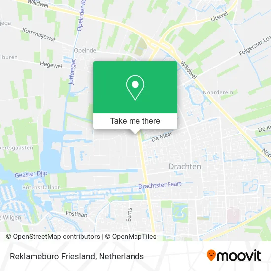 Reklameburo Friesland map