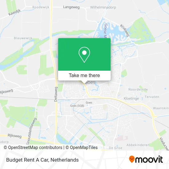 Budget Rent A Car map