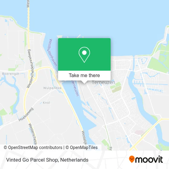 Vinted Go Parcel Shop map