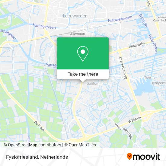 Fysiofriesland map