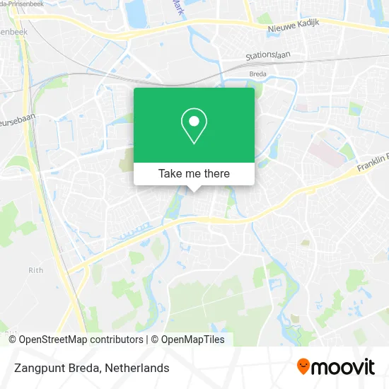Zangpunt Breda map