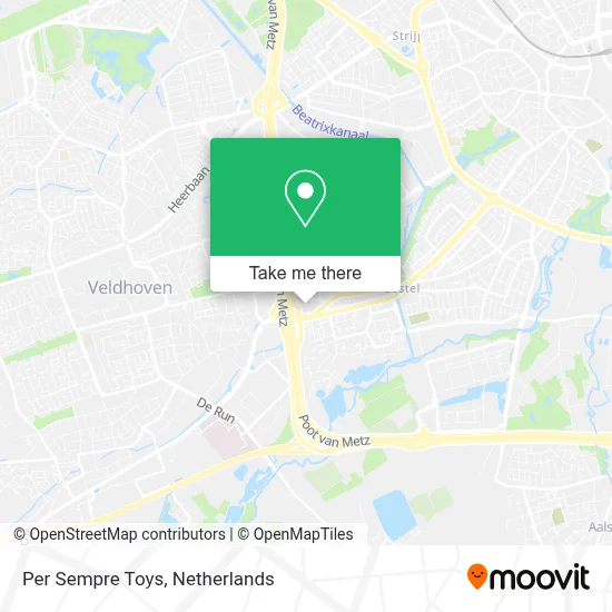 Per Sempre Toys map