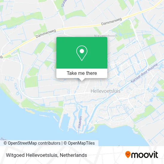 Witgoed Hellevoetsluis map