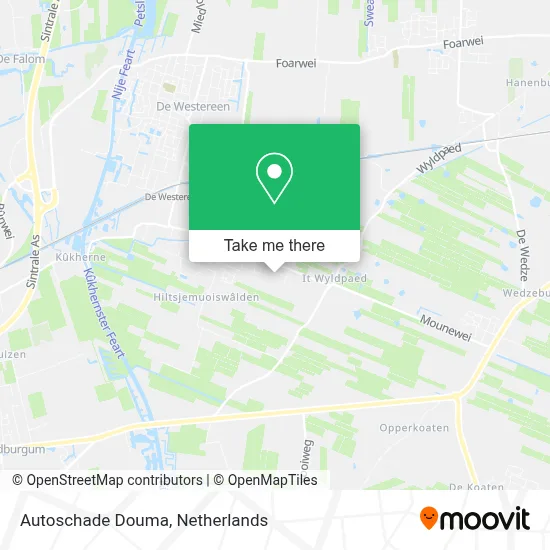 Autoschade Douma Karte
