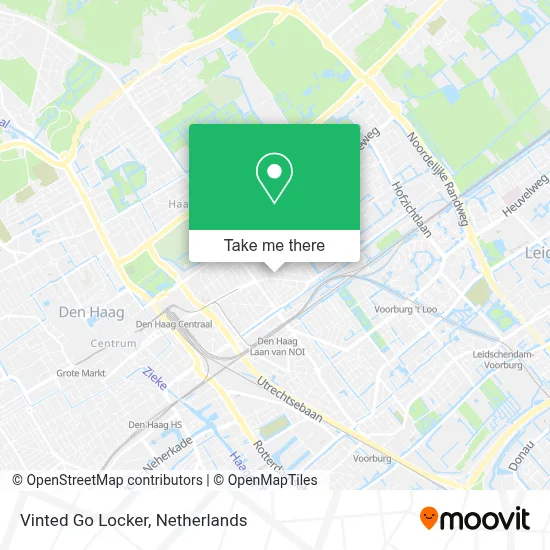 Vinted Go Locker map
