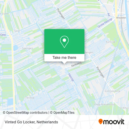 Vinted Go Locker map