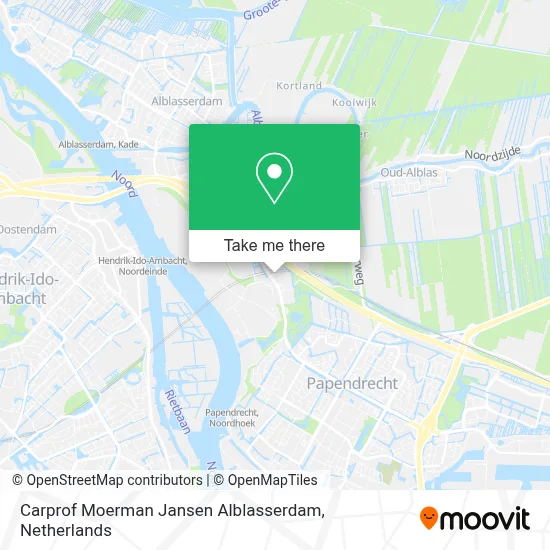 Carprof Moerman Jansen Alblasserdam map