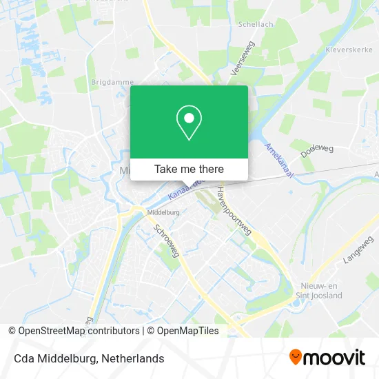 Cda Middelburg map