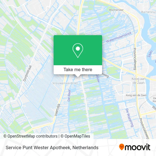 Service Punt Wester Apotheek map