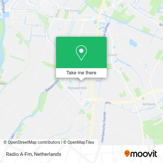 Radio A-Fm map