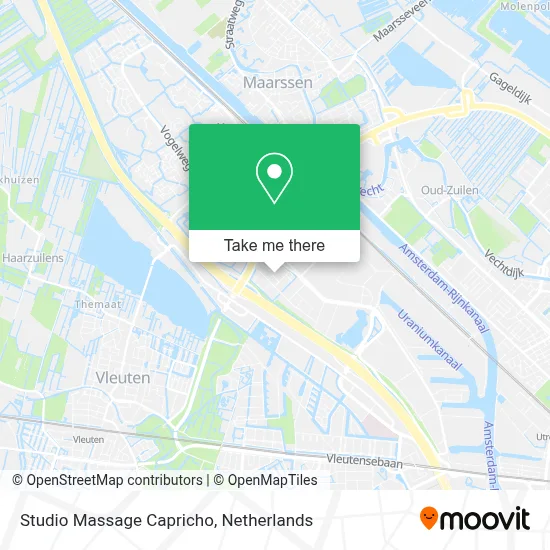 Studio Massage Capricho map