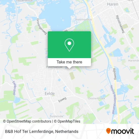B&B Hof Ter Lemferdinge map