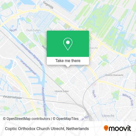 Coptic Orthodox Church Utrecht Karte
