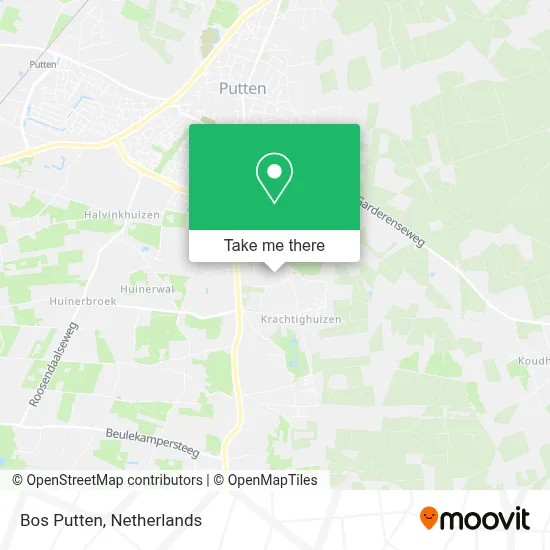 Bos Putten map