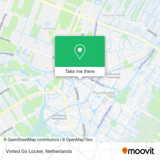 Vinted Go Locker map