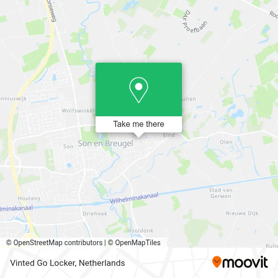 Vinted Go Locker map