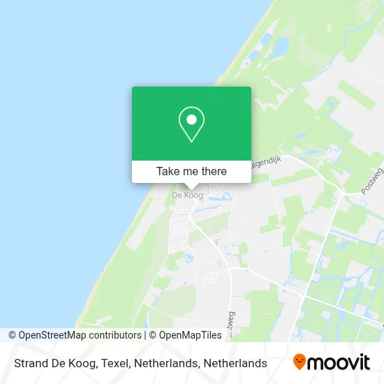 Strand De Koog, Texel, Netherlands map