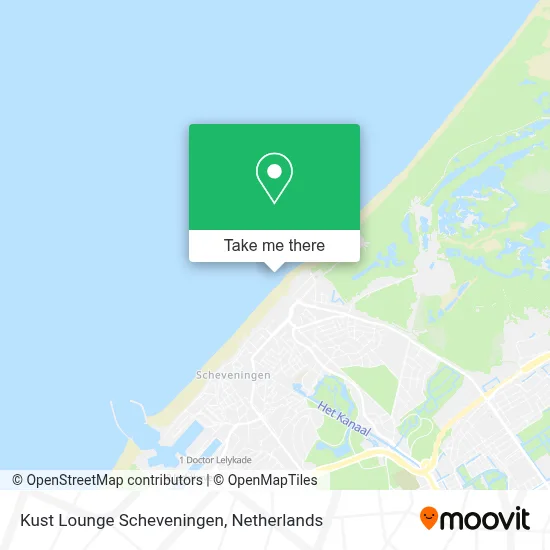 Kust Lounge Scheveningen map