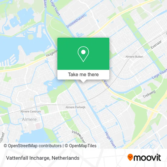Vattenfall Incharge map