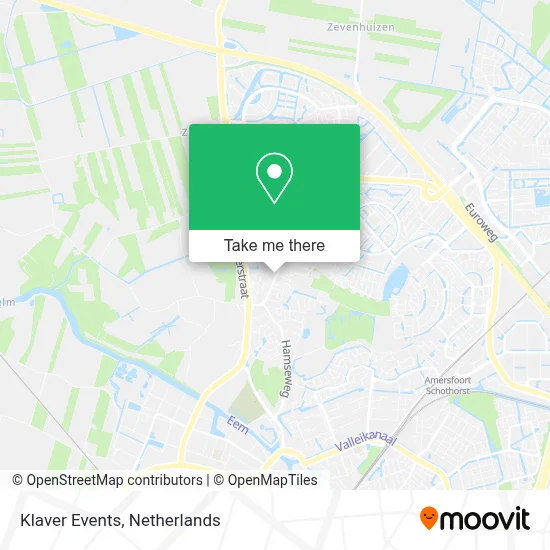 Klaver Events map