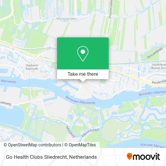 Go Health Clubs Sliedrecht map