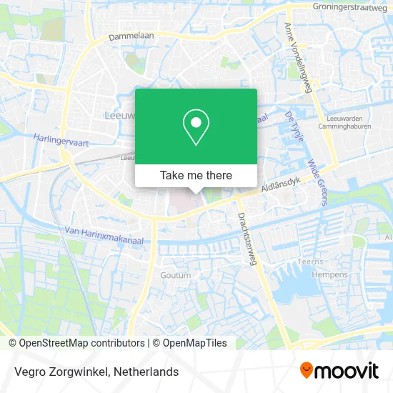 Vegro Zorgwinkel map