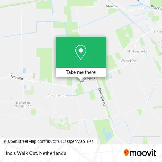 Ina's Walk Out map