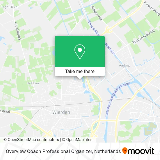 Overview Coach Professional Organizer map