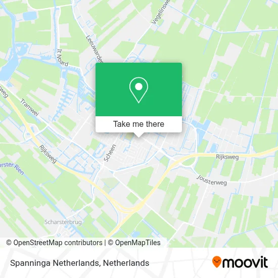 Spanninga Netherlands map