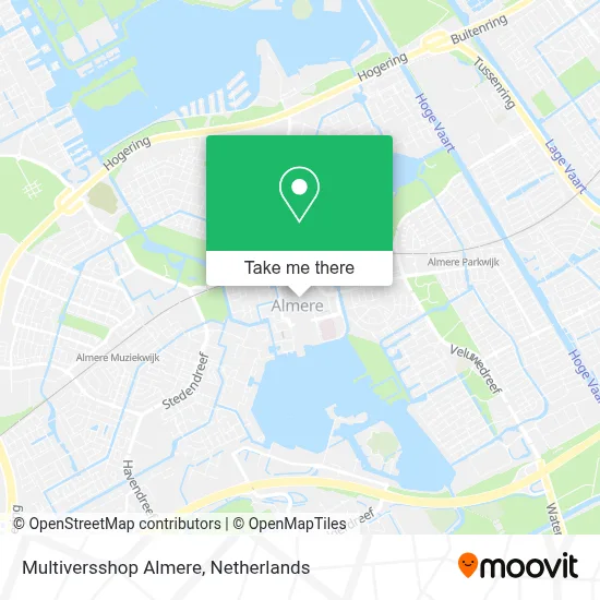 Multiversshop Almere map