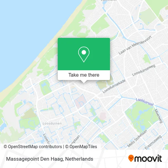 Massagepoint Den Haag map