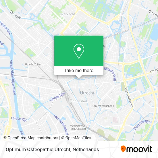 Optimum Osteopathie Utrecht map