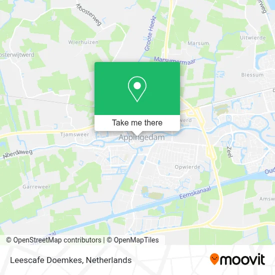 Leescafe Doemkes map