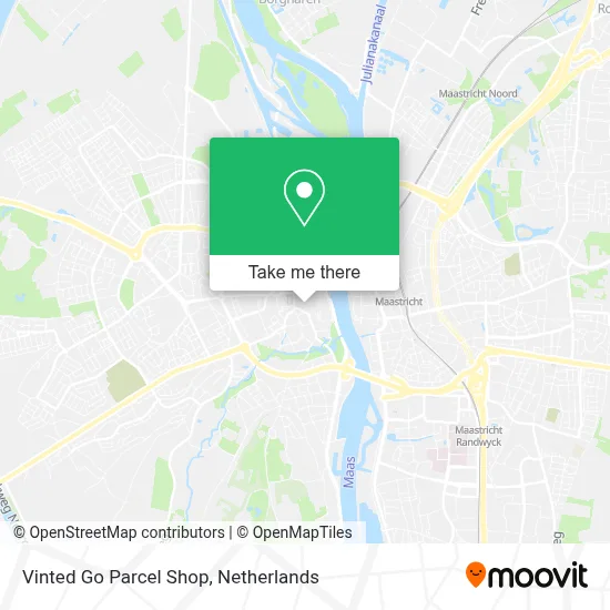 Vinted Go Parcel Shop map