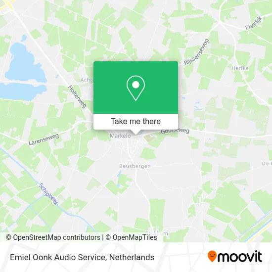 Emiel Oonk Audio Service map