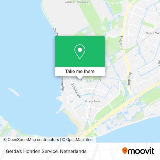 Gerda's Honden Service map