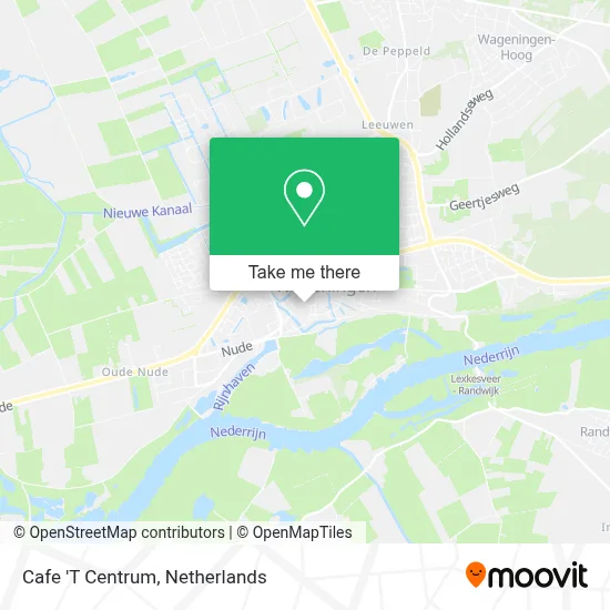 Cafe 'T Centrum Karte