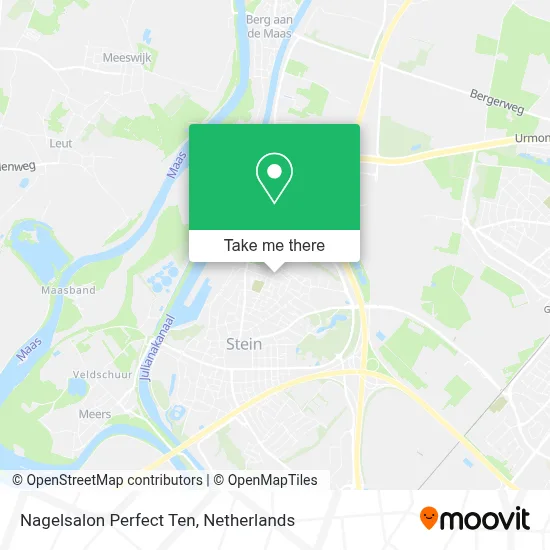 Nagelsalon Perfect Ten map